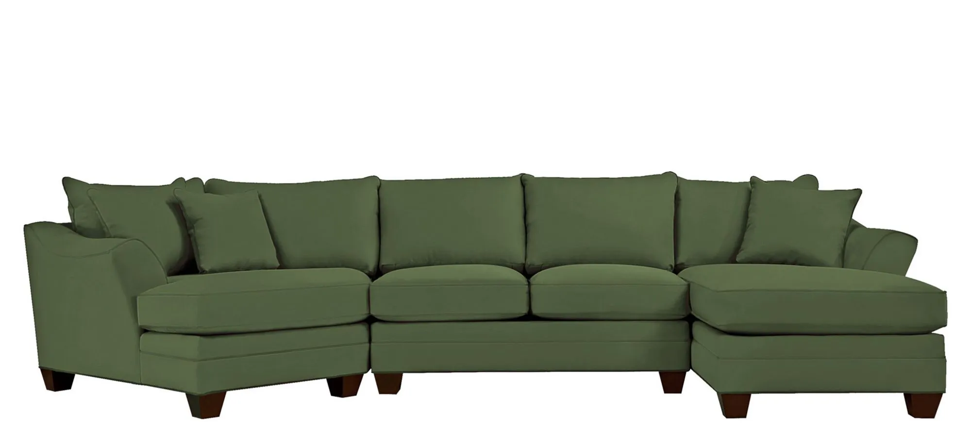Foresthill 3-pc. Right Hand Facing Sectional Sofa in Suede So Soft Pine by H.M. Richards