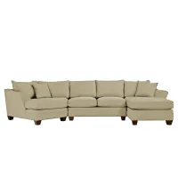 Foresthill 3-pc. Right Hand Facing Sectional Sofa in Suede So Soft Vanilla by H.M. Richards