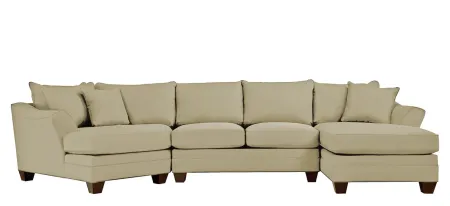 Foresthill 3-pc. Right Hand Facing Sectional Sofa in Suede So Soft Vanilla by H.M. Richards