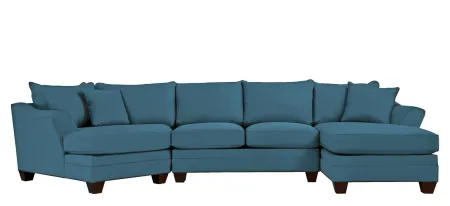Foresthill 3-pc. Right Hand Facing Sectional Sofa in Suede So Soft Lagoon by H.M. Richards