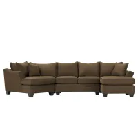 Foresthill 3-pc. Right Hand Facing Sectional Sofa in Suede So Soft Mineral/Slate by H.M. Richards