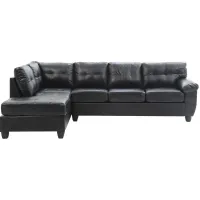 Gallant 2-pc. Reversible Sectional Sofa in Black by Glory Furniture