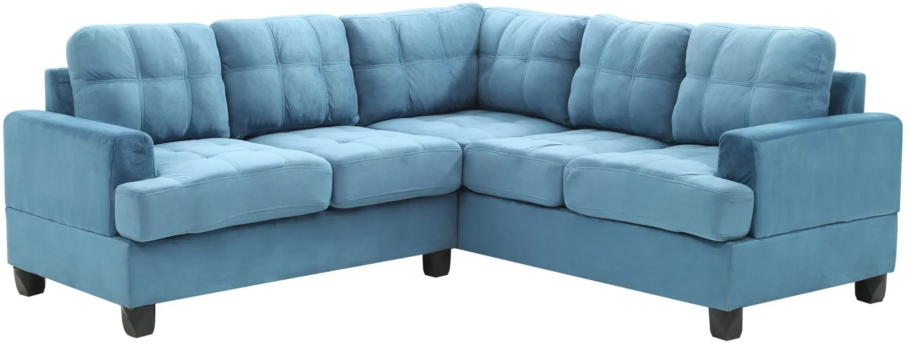 Sandridge 3-piece Sectional Sofa in Aqua by Glory Furniture
