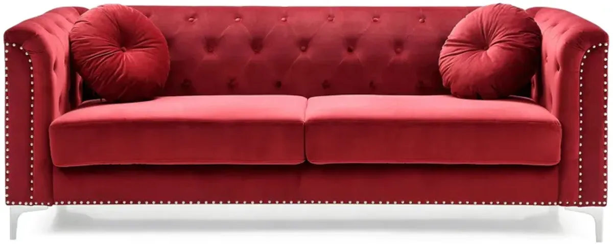 Delray Sofa in Red by Glory Furniture