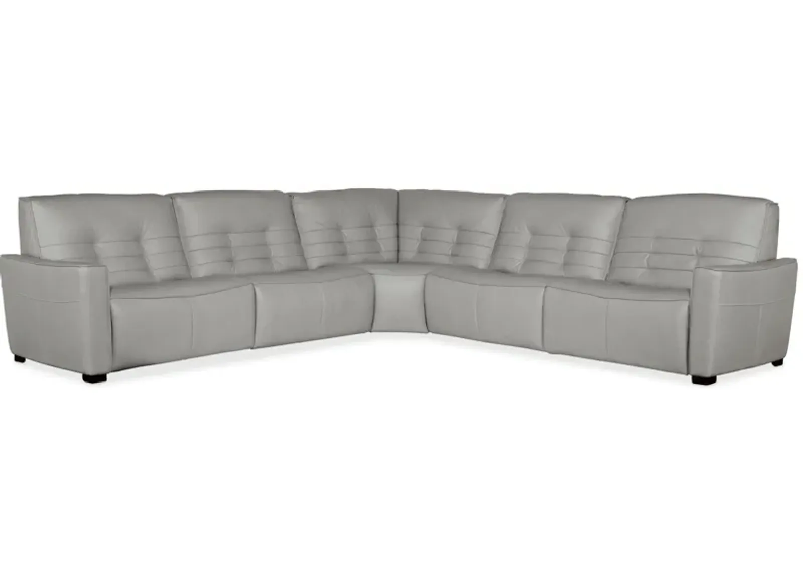 Reaux 5-pc. Power Reclining Sectional in Grey by Hooker Furniture