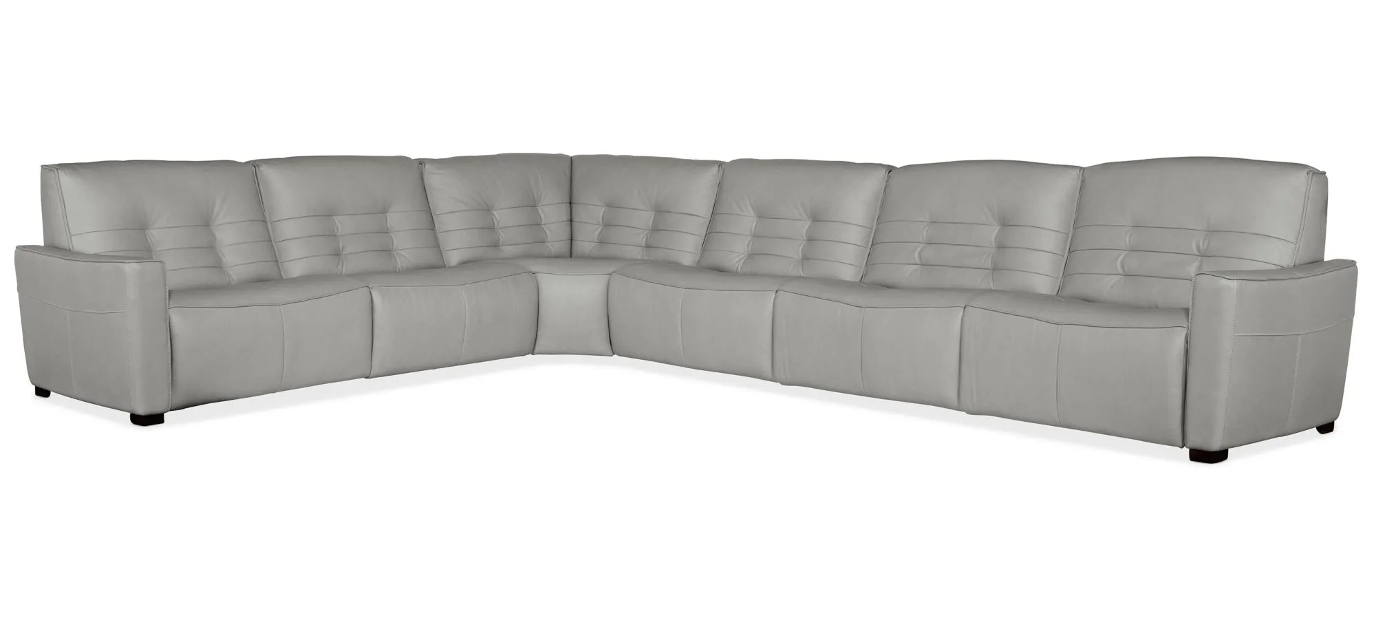 Reaux 6-pc. Power Reclining Sectional in Grey by Hooker Furniture