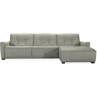 Reaux 3-pc. Power Reclining Sofa w/ Chaise in Grey by Hooker Furniture