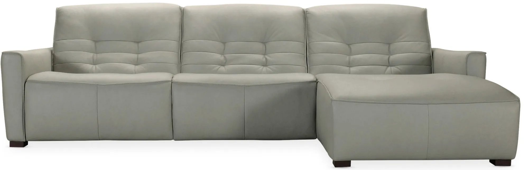 Reaux 3-pc. Power Reclining Sofa w/ Chaise in Grey by Hooker Furniture