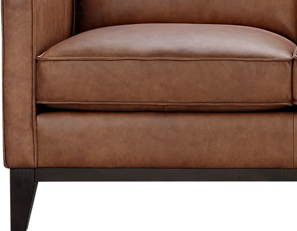 Roscoe 2-pc. Sectional Sofa with Right Arm Facing Chaise in Honey by GTR Leather Inc