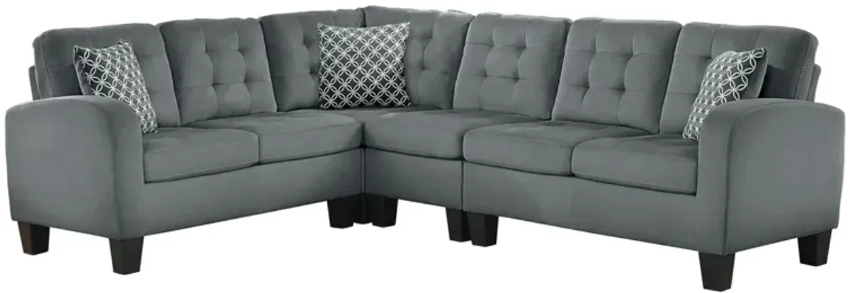 Dexter 4-pc. Sectional Sofa in Gray by Homelegance