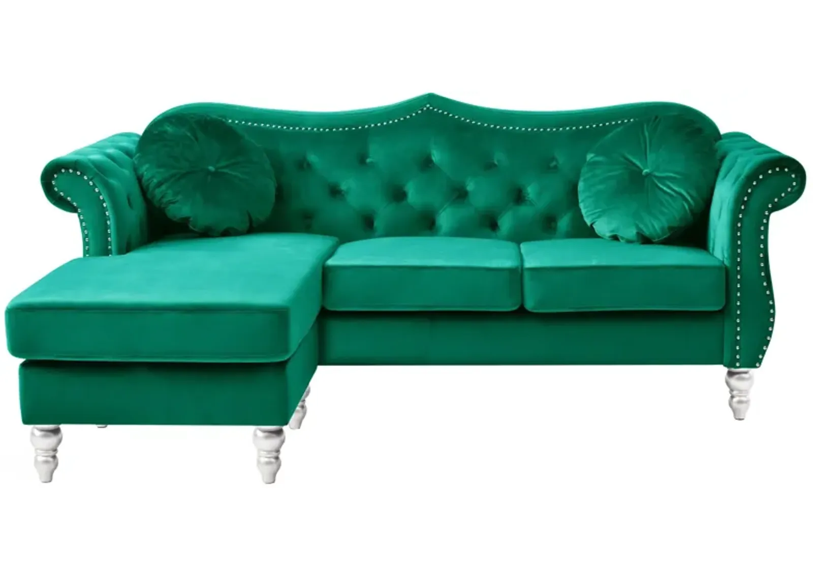 Hollywood Sectional Sofa in Green by Glory Furniture