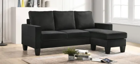 Jessica Sectional Sofa in Black by Glory Furniture