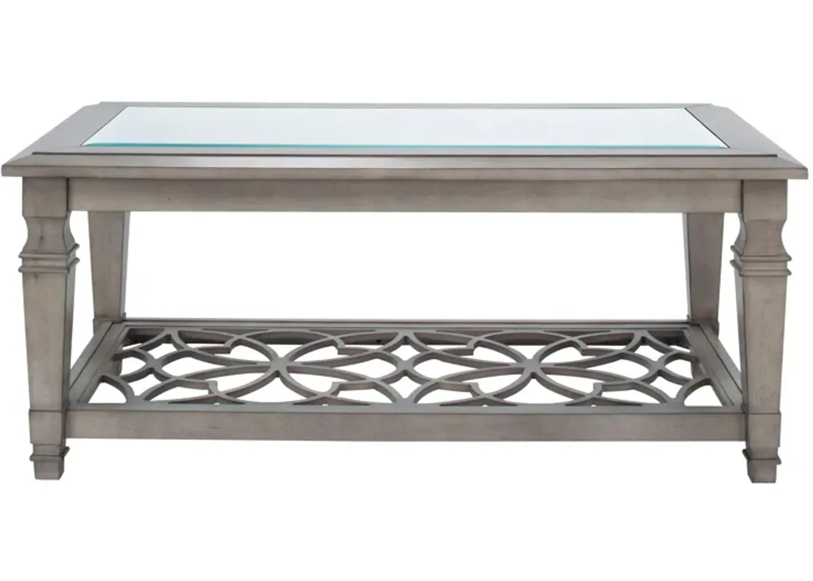 Lucette Rectangular Cocktail Table in Gray by Davis Intl.