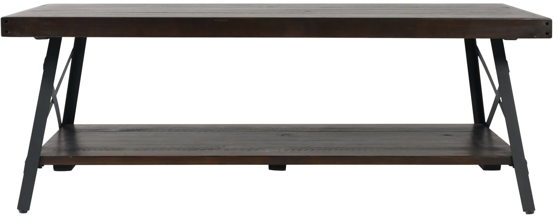 Chandler Coffee Table in espresso brown by Emerald Home Furnishings