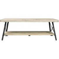 Chandler Coffee Table in whitewash by Emerald Home Furnishings