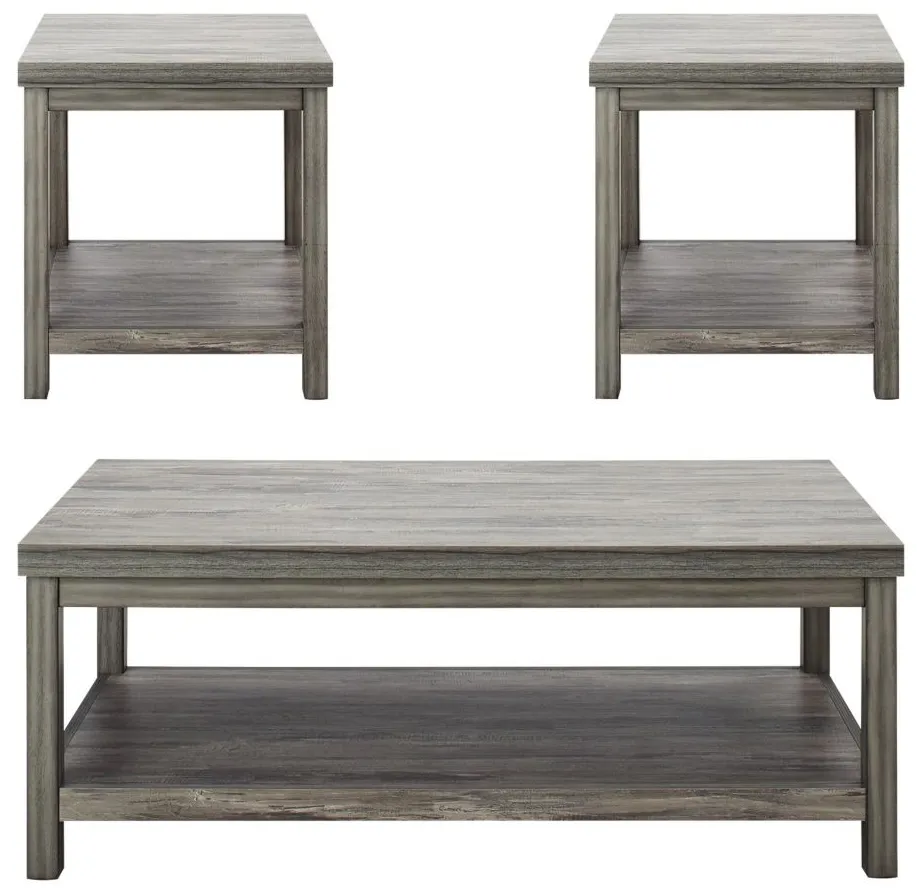 Fontaine 3PK Occasional Table Set in Gray by Homelegance