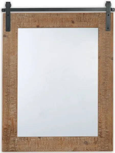 Lanie Accent Mirror in Antique Brown by Ashley Express