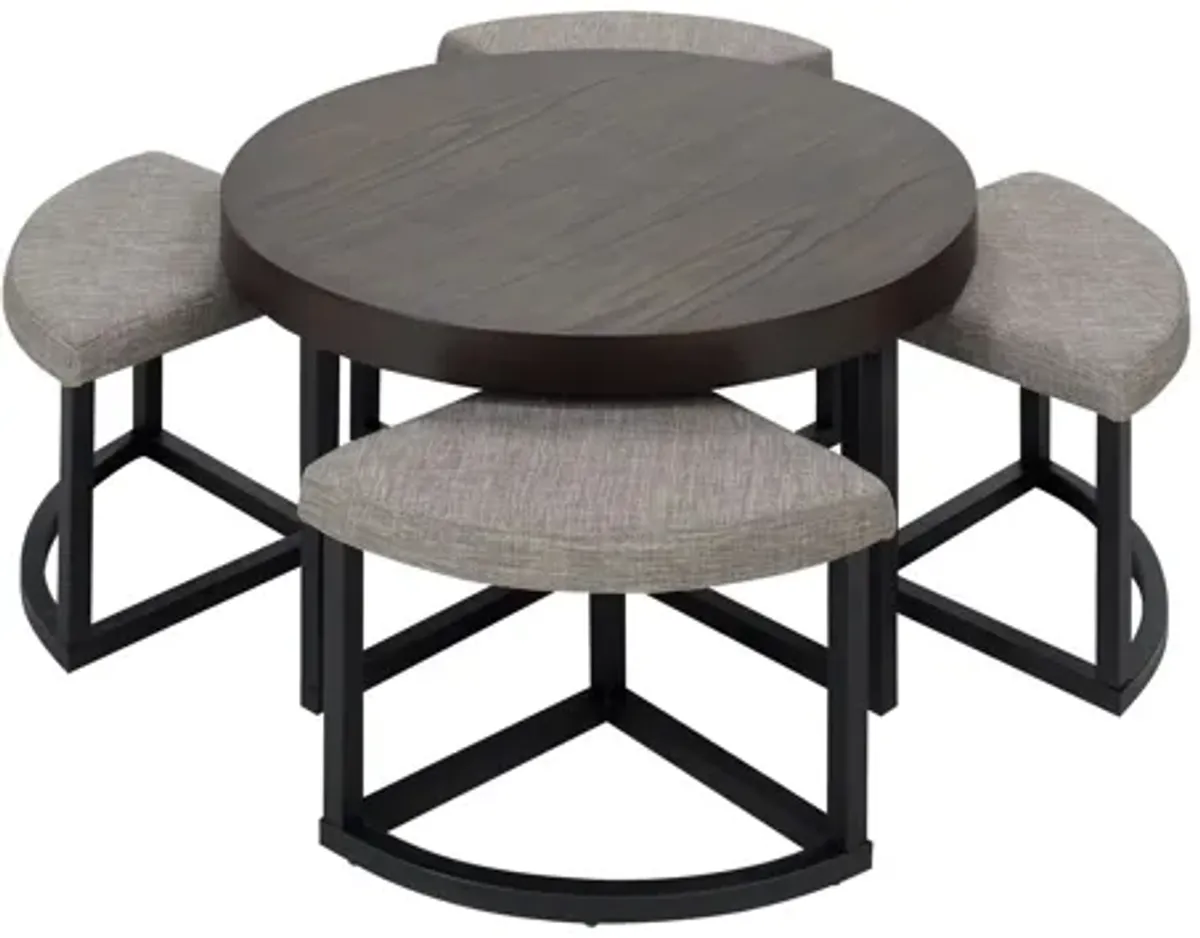 Coda Cocktail Table with Stools