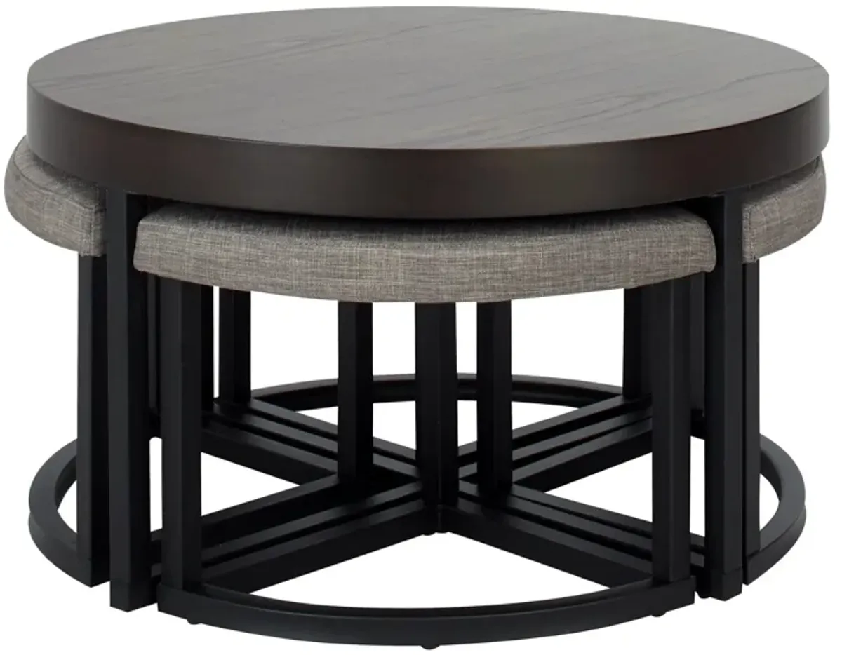 Coda Cocktail Table with Stools