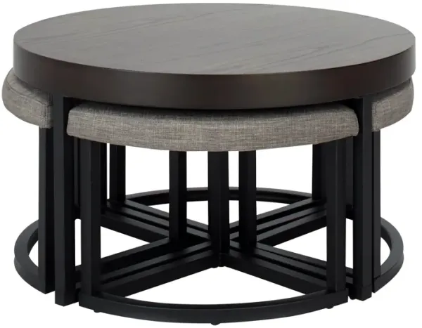 Coda Cocktail Table with Stools