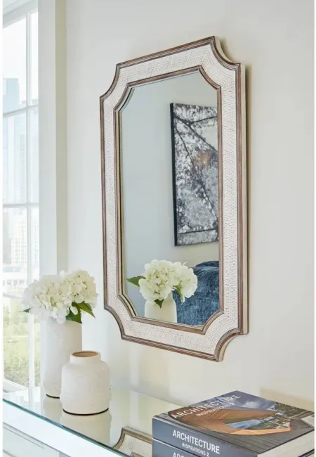 Howston Accent Mirror in Antique White by Ashley Express