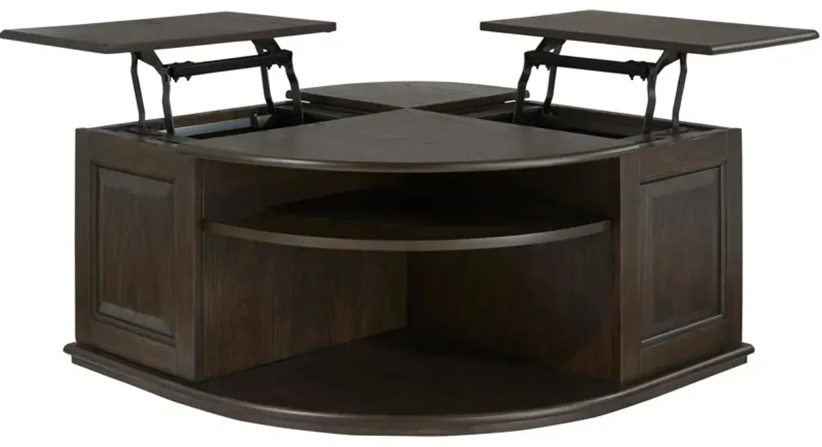 Falvey Dual Lift Top Coffee Table w/casters