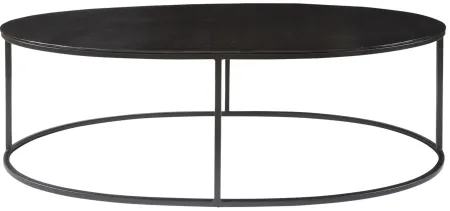 Coreene Oval Coffee Table in Black by Uttermost