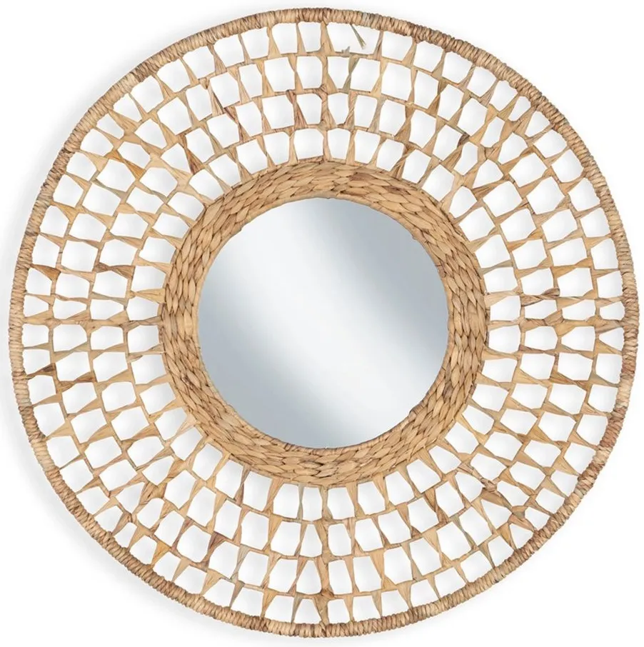 Deltlea Accent Mirror in Natural by Ashley Express