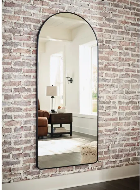 Sethall Floor Mirror in Black by Ashley Furniture