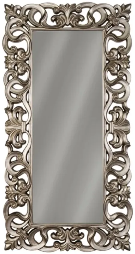 Lucia Floor Mirror in Antique Silver by Ashley Furniture