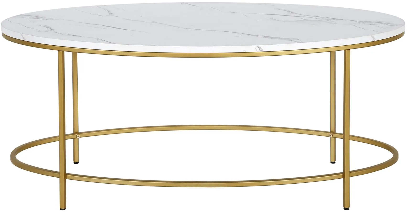 Lucy Faux Marble Coffee Table