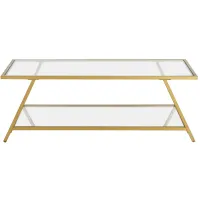 Luna Coffee Table in Brass by Hudson & Canal