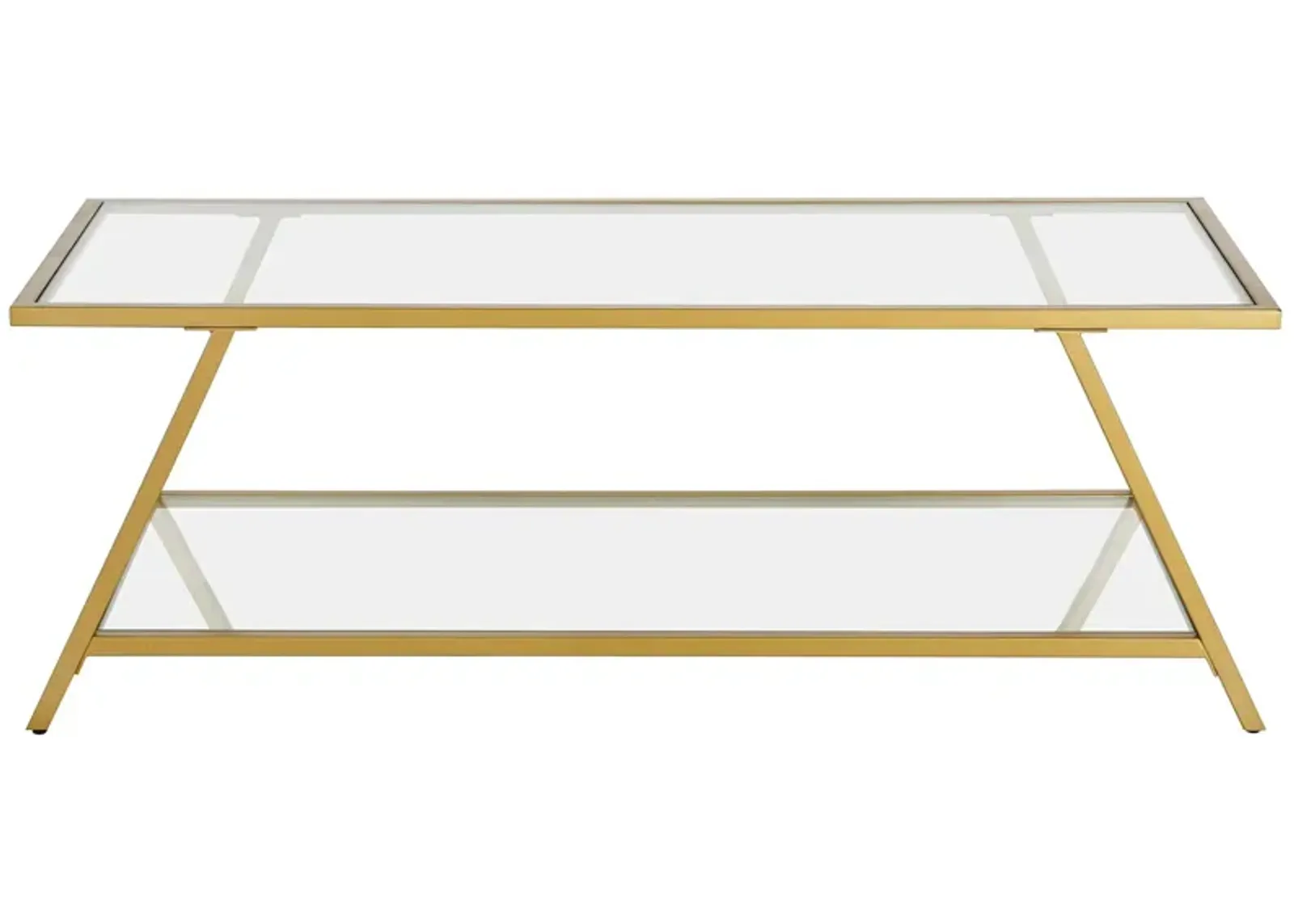 Luna Coffee Table in Brass by Hudson & Canal