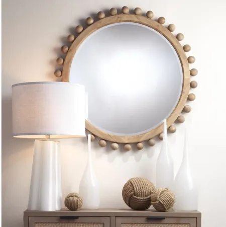 Brighton Mirror in Brown by Jamie Young Company
