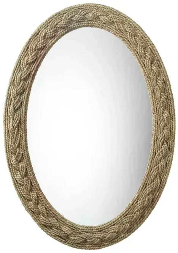 Lark Braided Oval Mirror