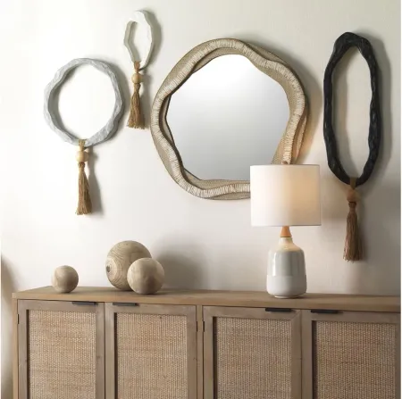 River Organic Mirror in Beige by Jamie Young Company