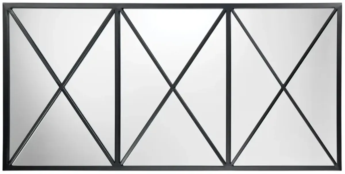 Xyla Mirror in Black by Jamie Young Company