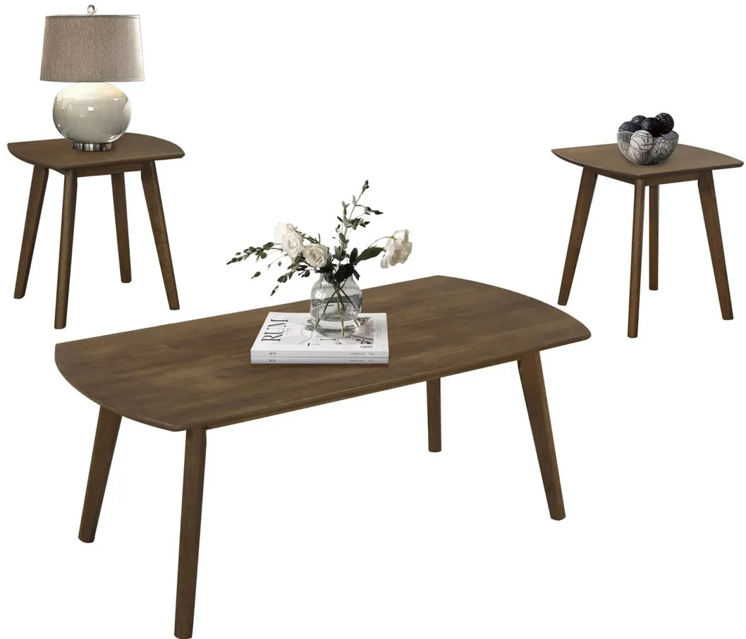 Verona 3-pc. Occasional Table Set in Walnut by Homelegance