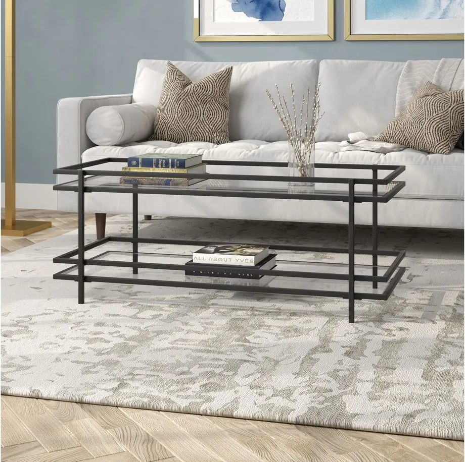 Clifton Coffee Table in Blackened Bronze by Hudson & Canal