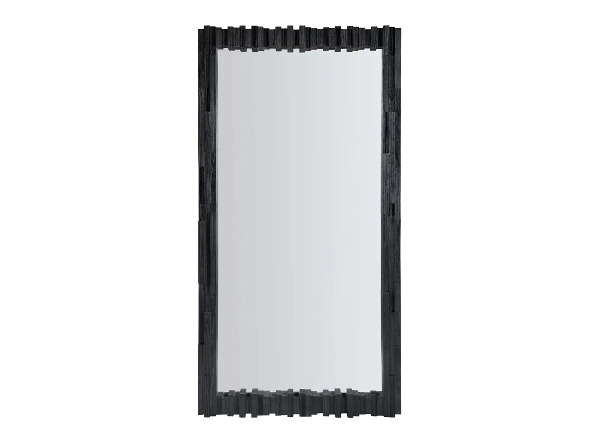 Chapman Floor Mirror in Charred Black by Hooker Furniture