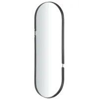 Ivy Collection Phaedra Wall Mirror in Black by UMA Enterprises