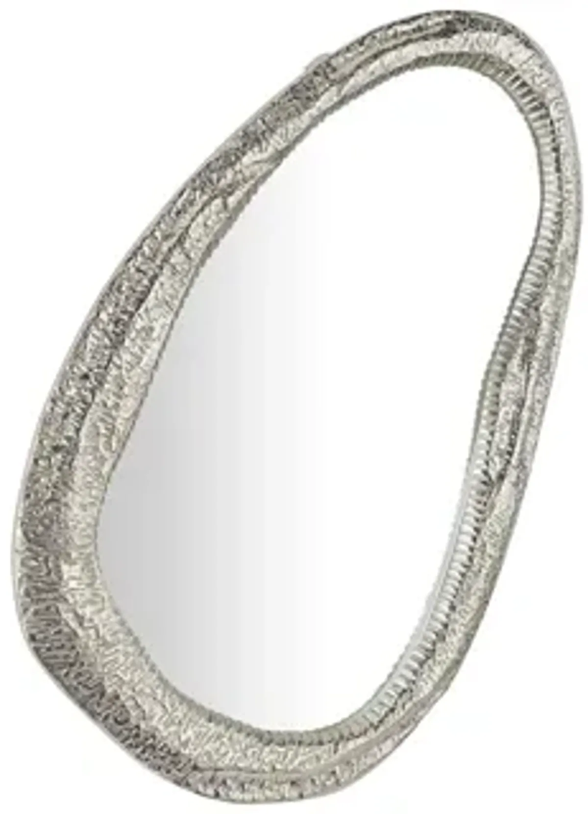 Ivy Collection Silver Aluminum Wall Mirror