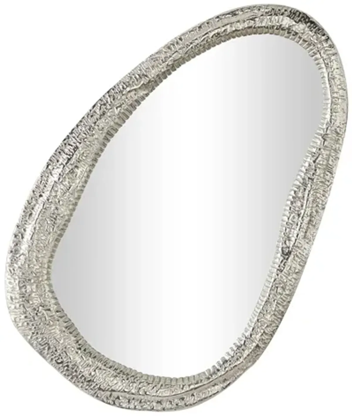Ivy Collection Silver Aluminum Wall Mirror