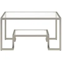 Anne Square Coffee Table in Satin Nickel by Hudson & Canal