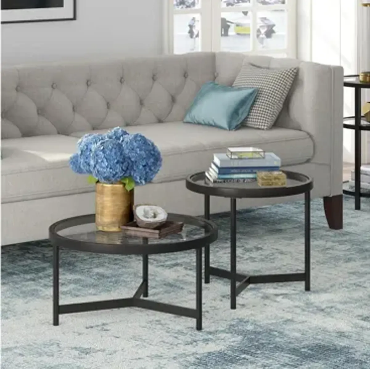 Ariel Two-Piece Coffee Table Set