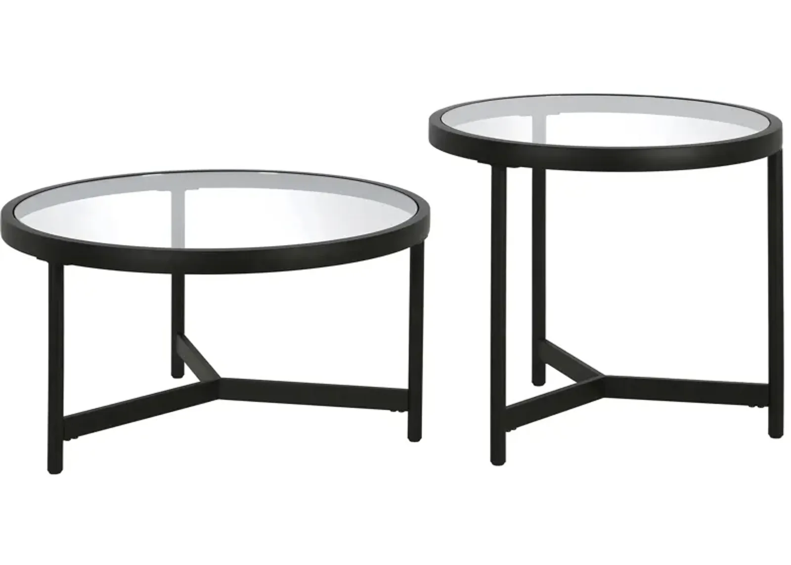 Ariel Two-Piece Coffee Table Set in Blackened Bronze by Hudson & Canal