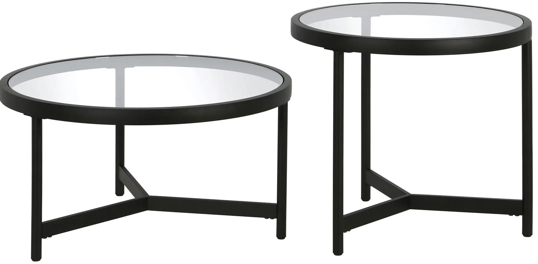 Ariel Two-Piece Coffee Table Set in Blackened Bronze by Hudson & Canal