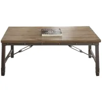 Jersey Cocktail Table in Antique Tobacco Finish by STEVE SILVER COMPANY