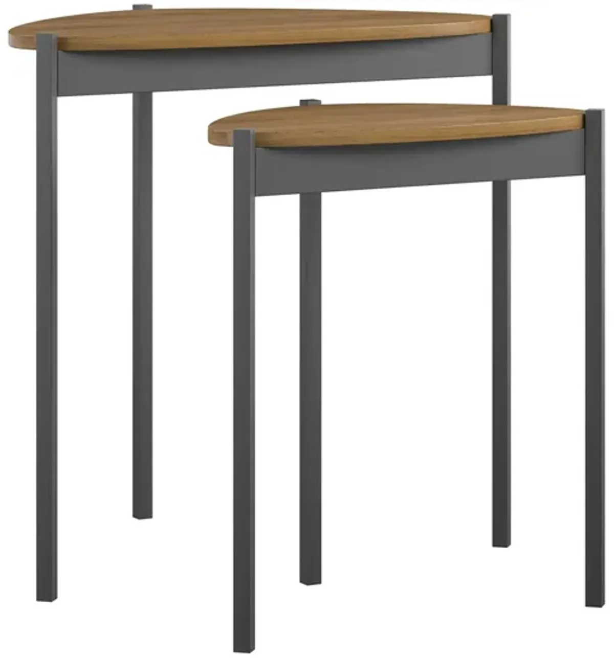 Novogratz Tallulah Nesting Tables in Gray by DOREL HOME FURNISHINGS