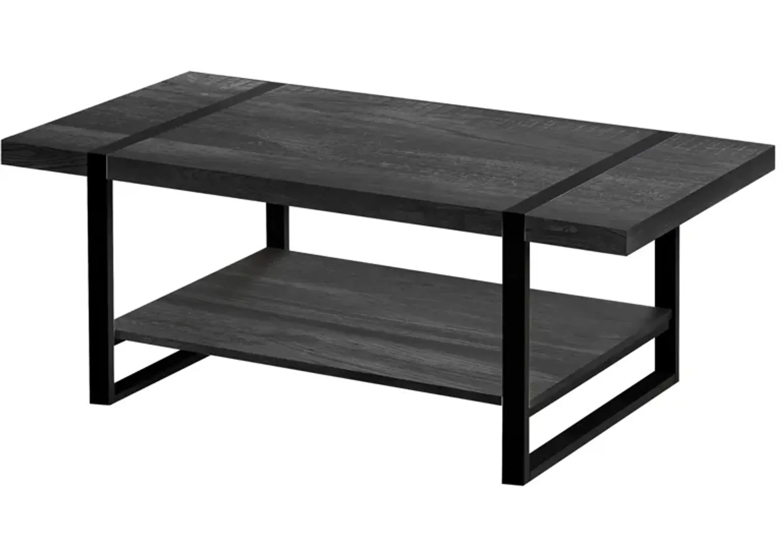 Jodie Rectangular Coffee Table in Black by Monarch Specialties